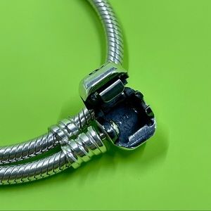 Authentic Pandora snake chain charm bracelet real